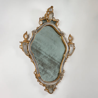 Pair Left/Right Gilt-wood Venetian Mirrors