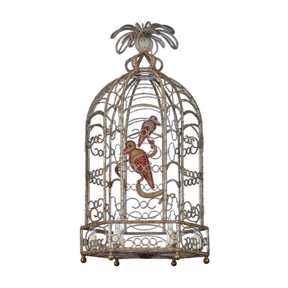 Beaded Sicilian Bird Cage Chandelier