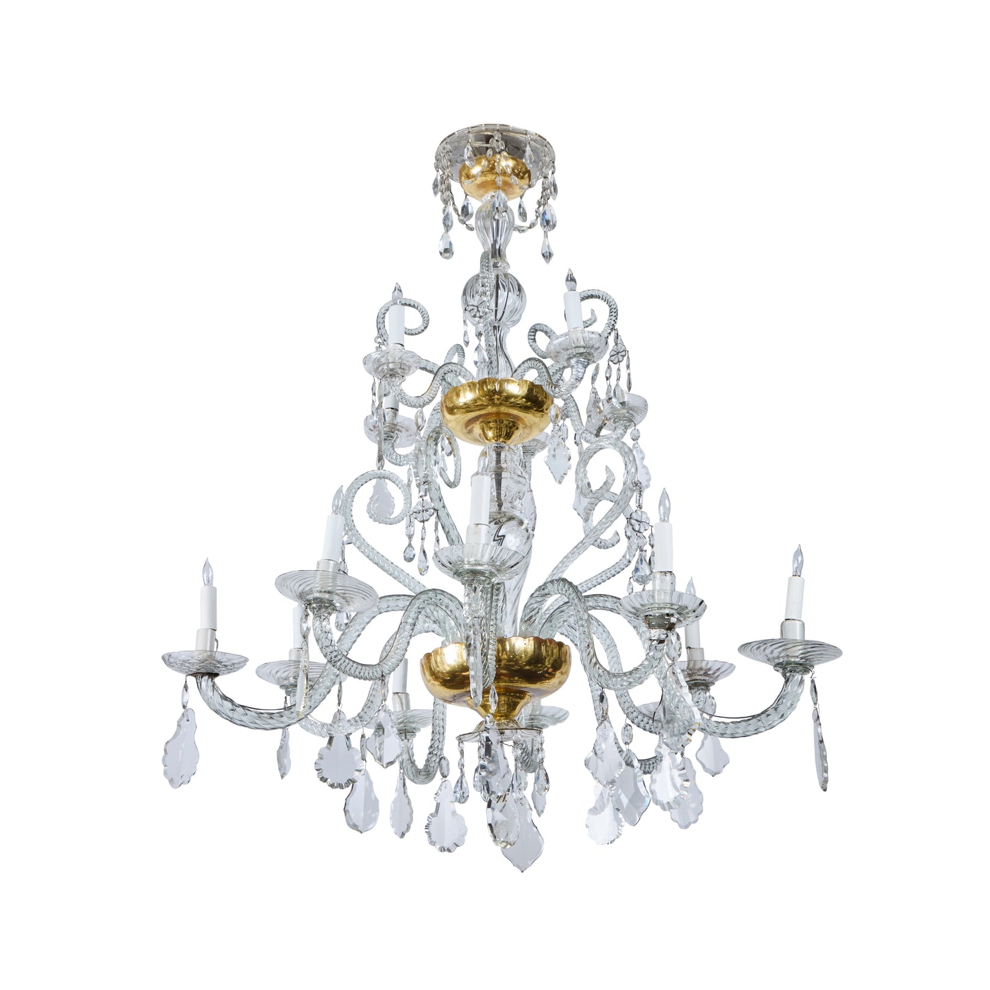 Hand-Blown Glass Venetian Chandelier