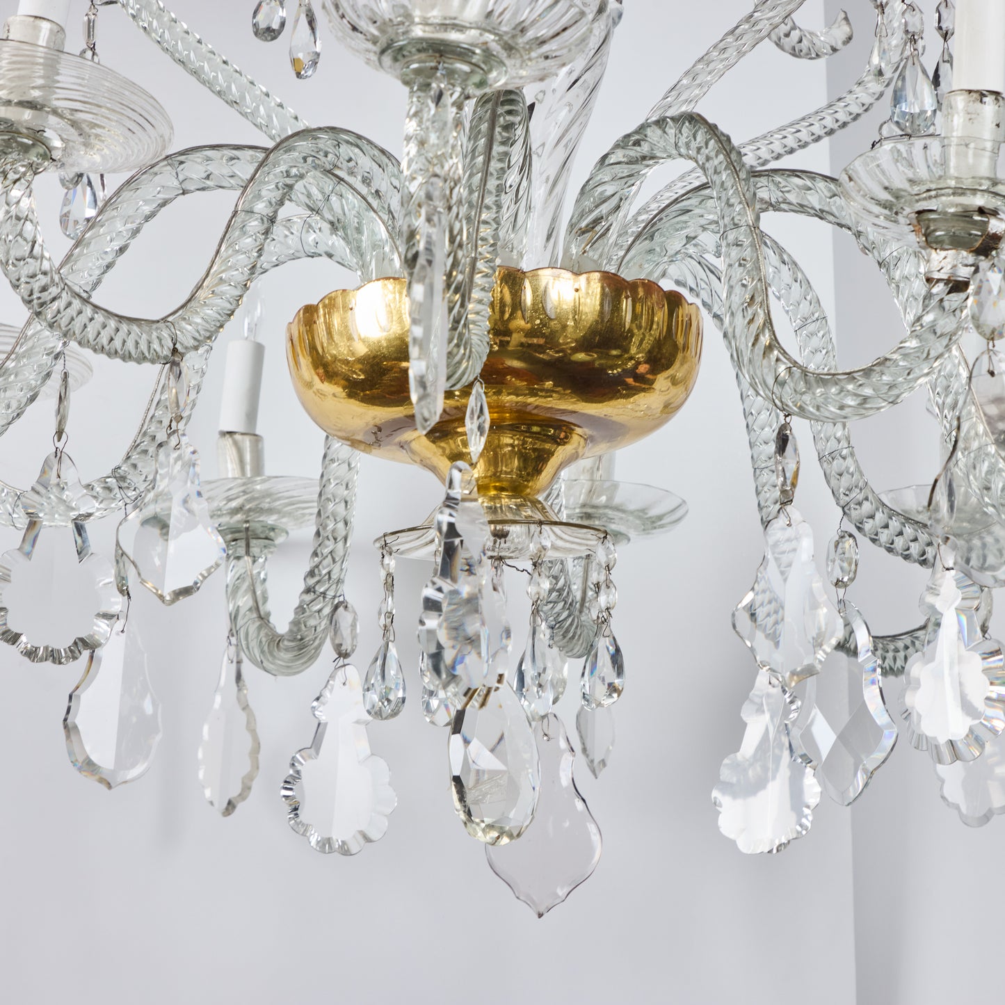 Hand-Blown Glass Venetian Chandelier