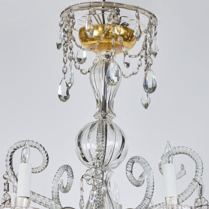 Hand-Blown Glass Venetian Chandelier