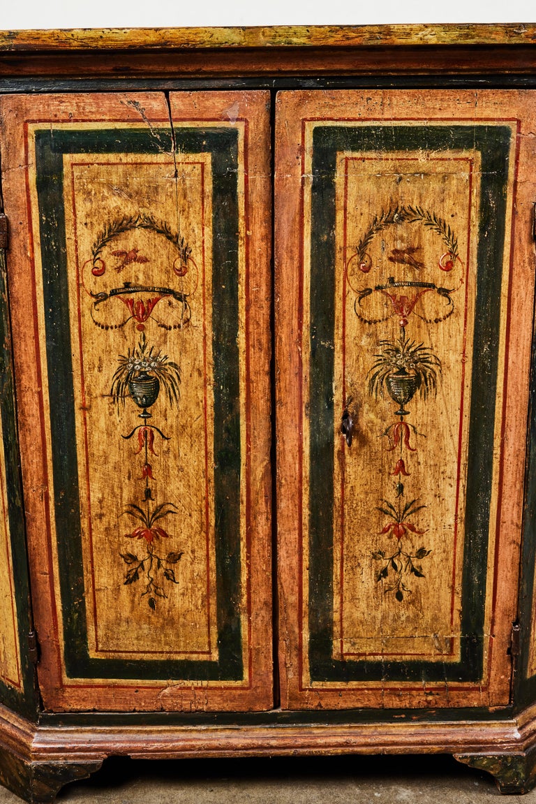 Two, 18th Century, Italian, Hand Painted Cabinets