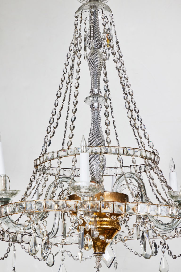 Italian, 1950s, Crystal Chandelier