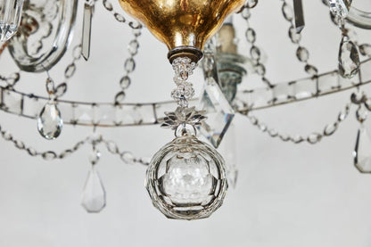 Italian, 1950s, Crystal Chandelier