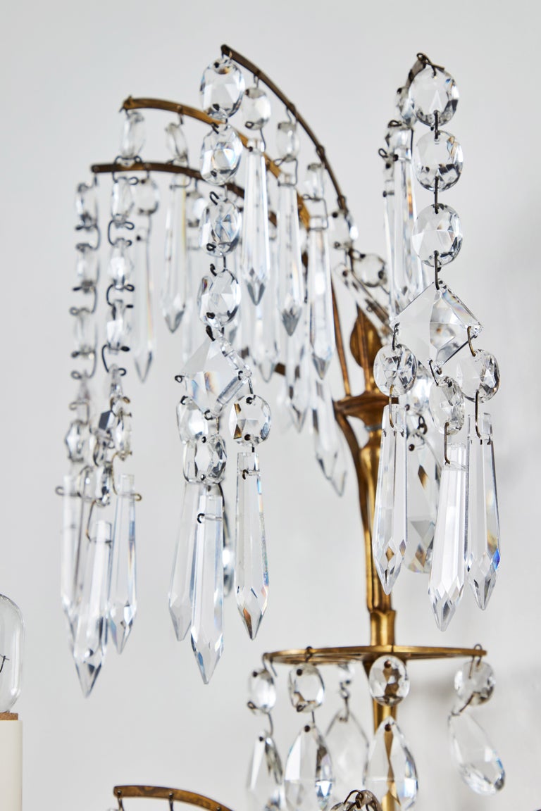 Suite of Russian, Cut Crystal Sconces