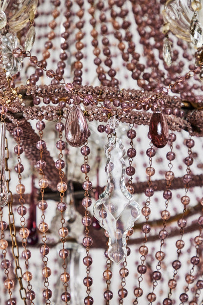 Grand, Lavender Crystal Chandelier