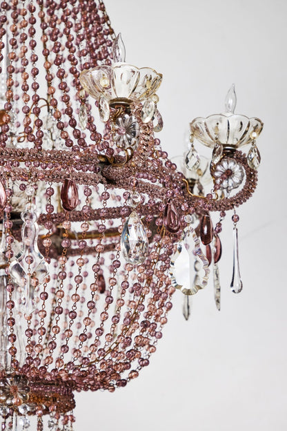 Grand, Lavender Crystal Chandelier