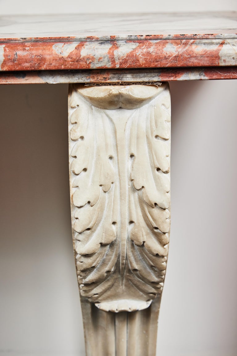 Antique, Solid Marble Console Table