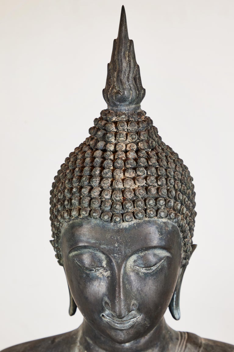 Life-Sized, Antique, Bronze, Thai Buddha