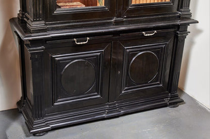 A Pair of Antique, Ebonized Bookcases