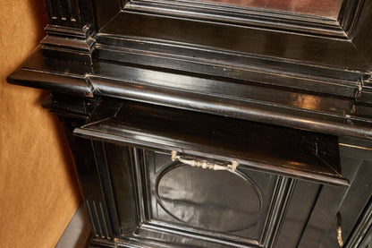 A Pair of Antique, Ebonized Bookcases