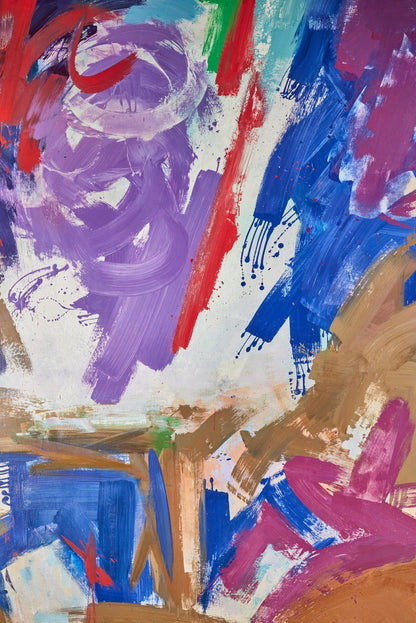 Large, Signed, 1961 Abstract Painting