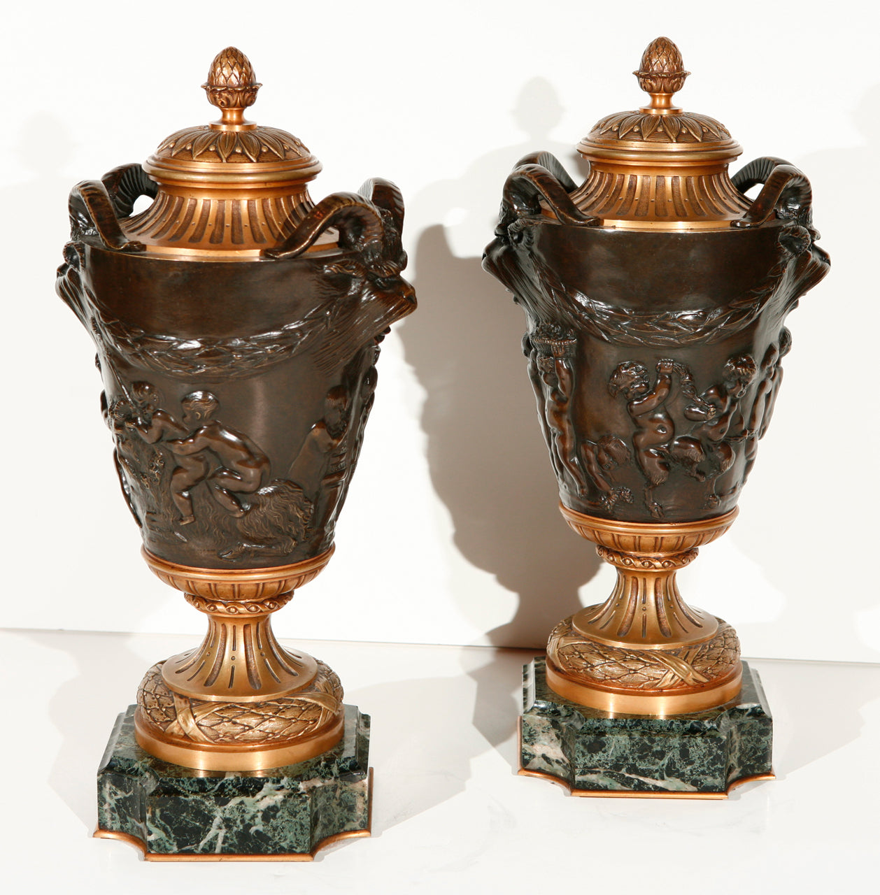 French, Neoclassical Revival Urns
