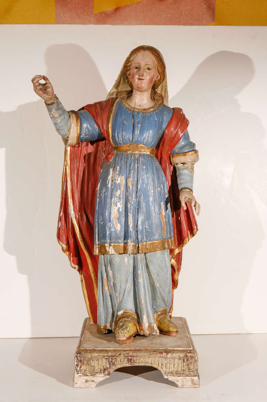 Early 18th c., Italian Santos Figure