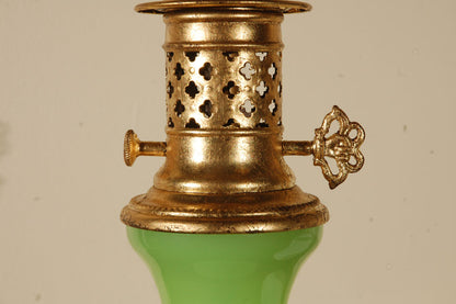 Lime Green Opaline Lamp