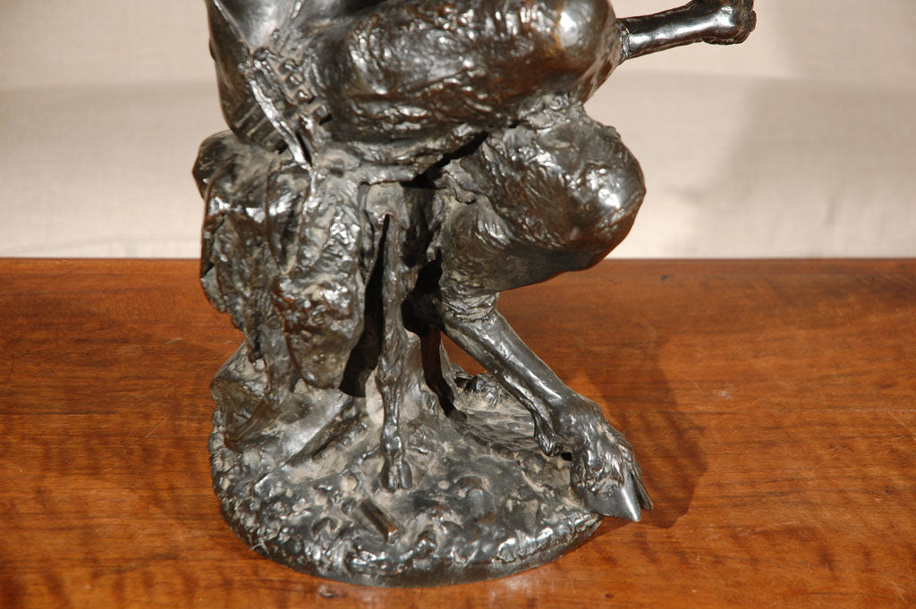 Cast Bronze Satyr Sculpture  "Clodion"