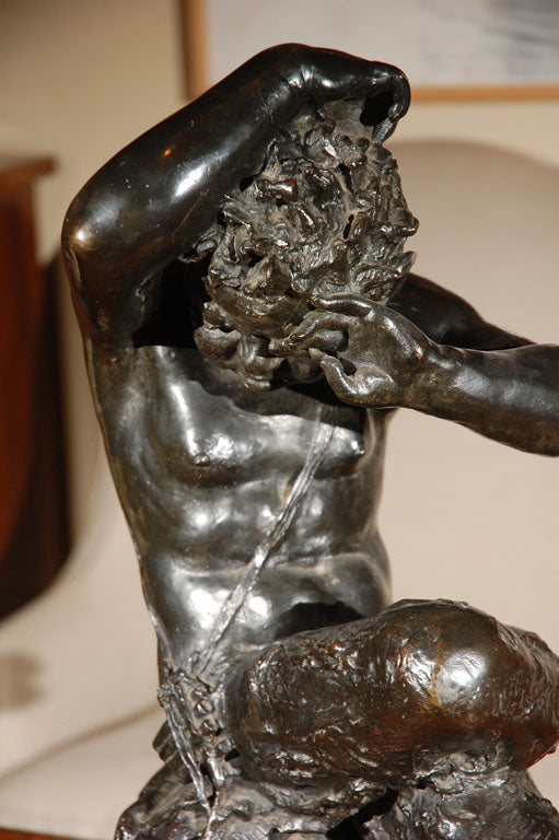 Cast Bronze Satyr Sculpture  "Clodion"