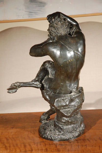 Cast Bronze Satyr Sculpture  "Clodion"