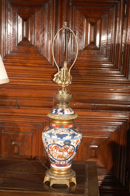 Antique Pair of Imari Lamps