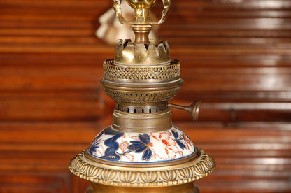 Antique Pair of Imari Lamps