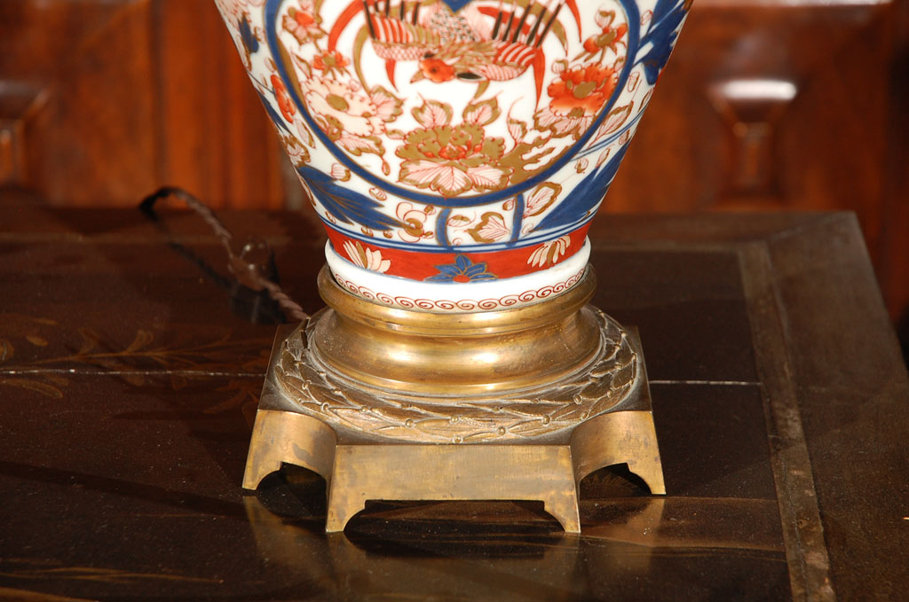 Antique Pair of Imari Lamps