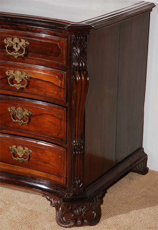 Rare Paduack Wood Portuguese Commode