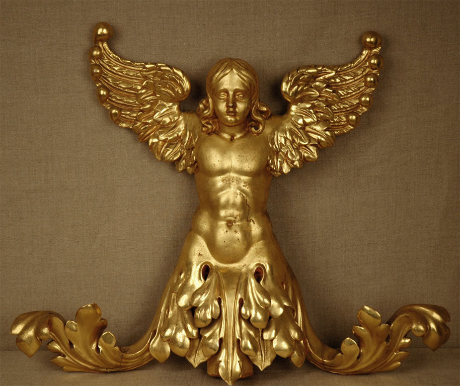 19th c., Gilded Angel