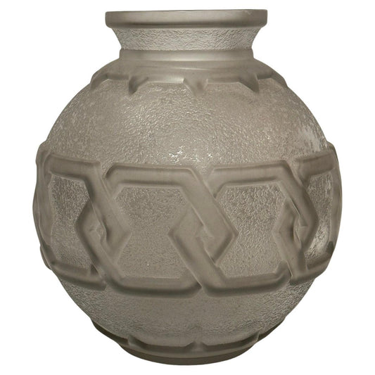 "Daum" Molded Glass  Vase