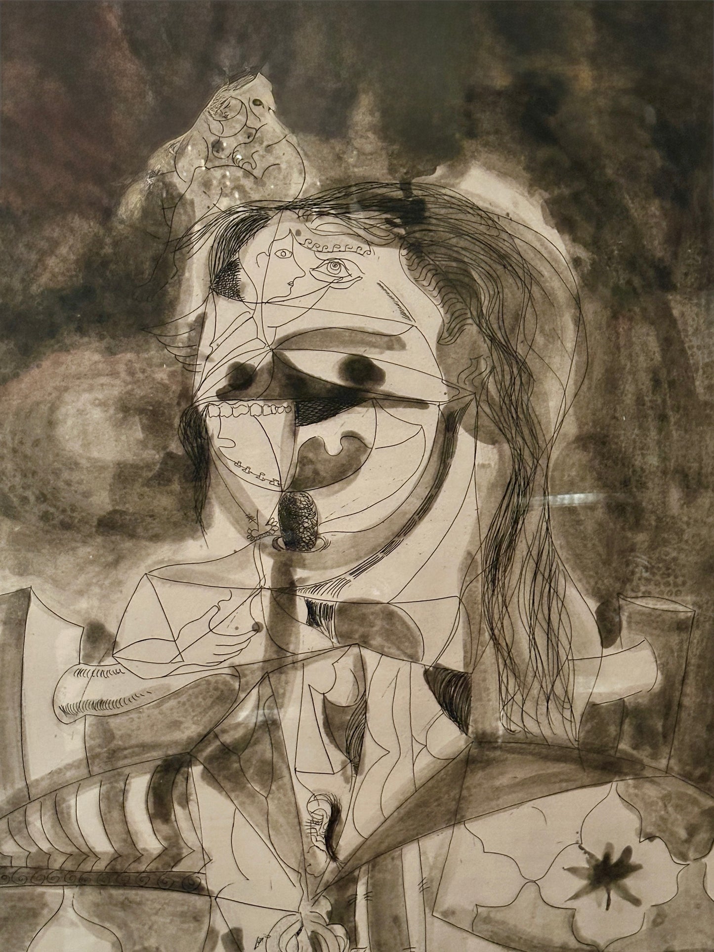 "More Sketches of Spain-for Miles Davis" Etching and Aquatint Signed George Condo