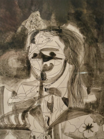 "More Sketches of Spain-for Miles Davis" Etching and Aquatint Signed George Condo