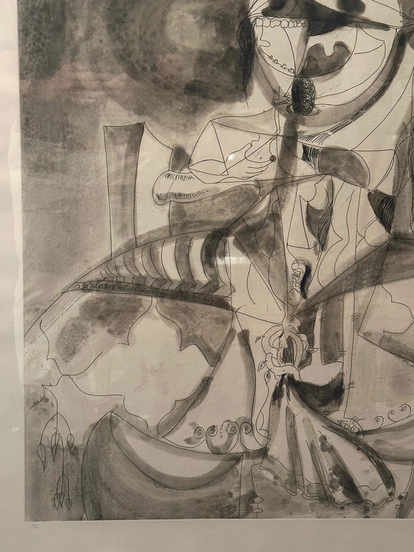 "More Sketches of Spain-for Miles Davis" Etching and Aquatint Signed George Condo