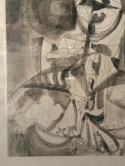 "More Sketches of Spain-for Miles Davis" Etching and Aquatint Signed George Condo