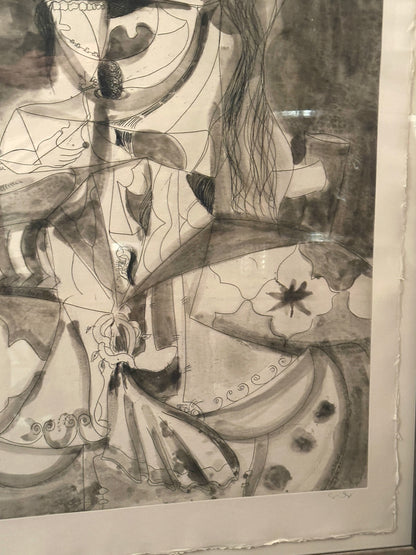 "More Sketches of Spain-for Miles Davis" Etching and Aquatint Signed George Condo