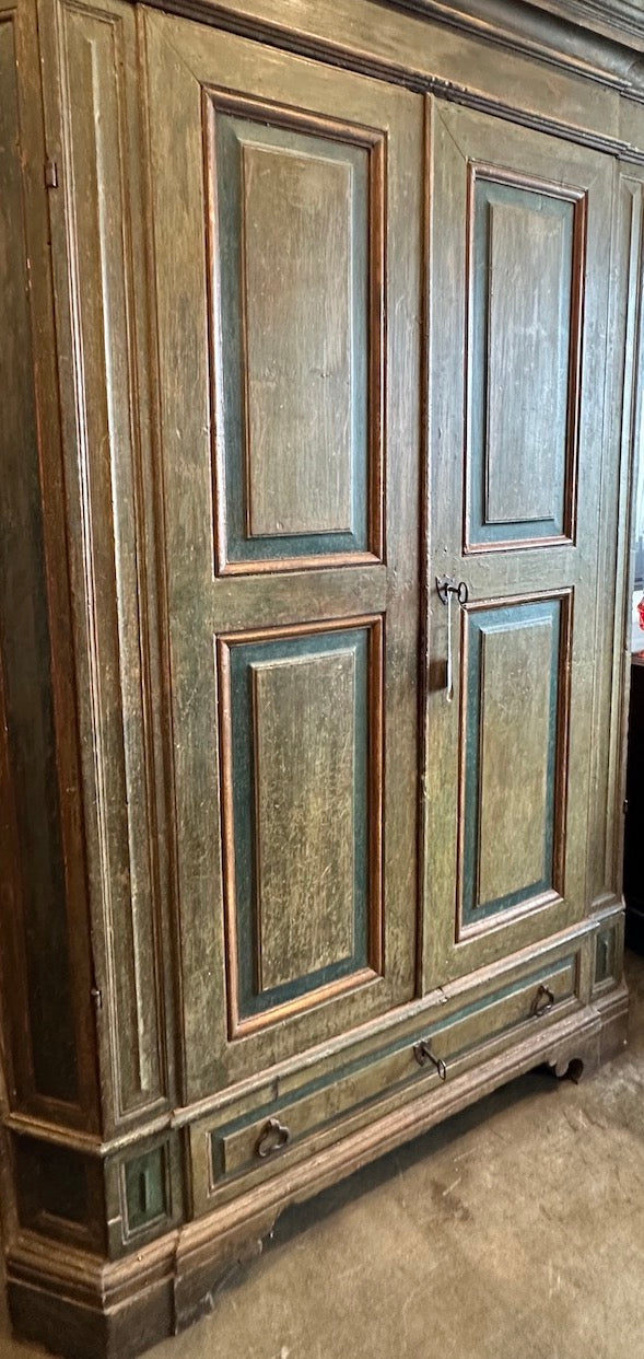 Antique, Painted Tuscan Armoire