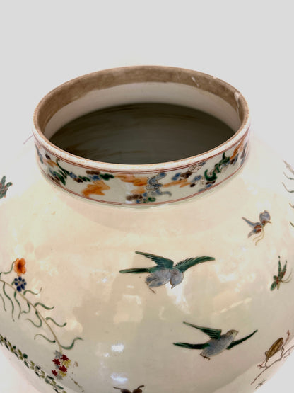 Grand Scale Chinese Republic Period Porcelain Covered Jar