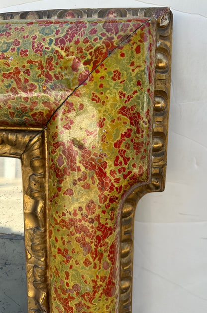 Painted and Gilded Venetian Mirror