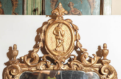 18th c., Italian, Gilt Wood Mirror