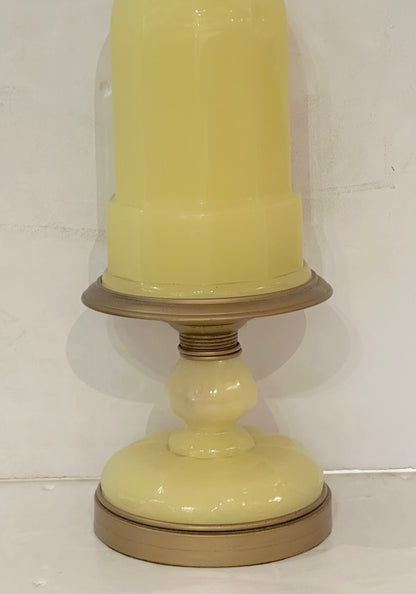 1950's French Opaline Table Lamp