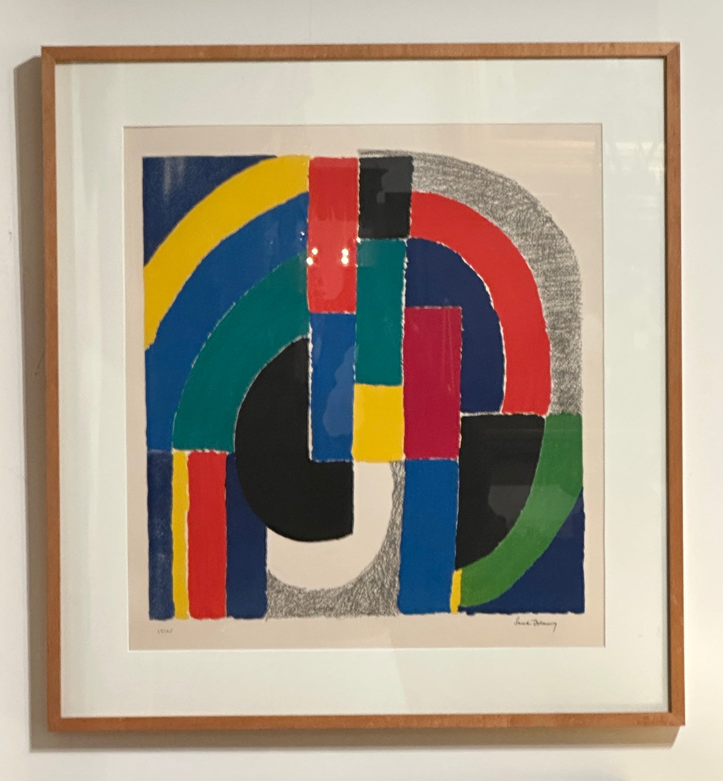 Signed, 1970's Color Etching by Sonia Delaunay