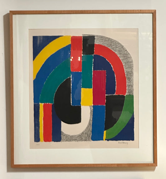Signed, 1970's Color Etching by Sonia Delaunay