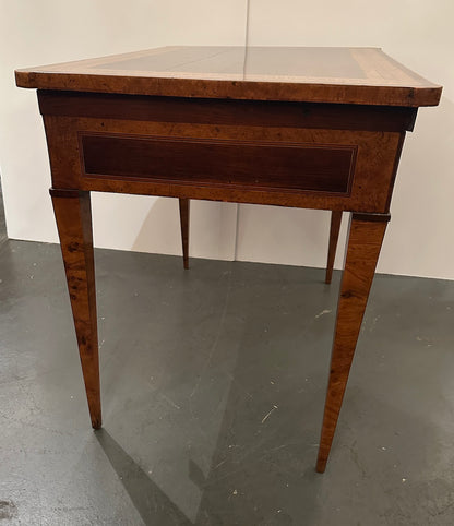 Walnut and Olive Wood Writing Table