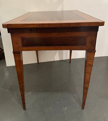 Walnut and Olive Wood Writing Table