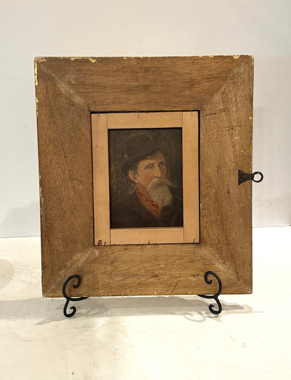 Oil on Board Painting Insect and Butterfly Study-19th Century