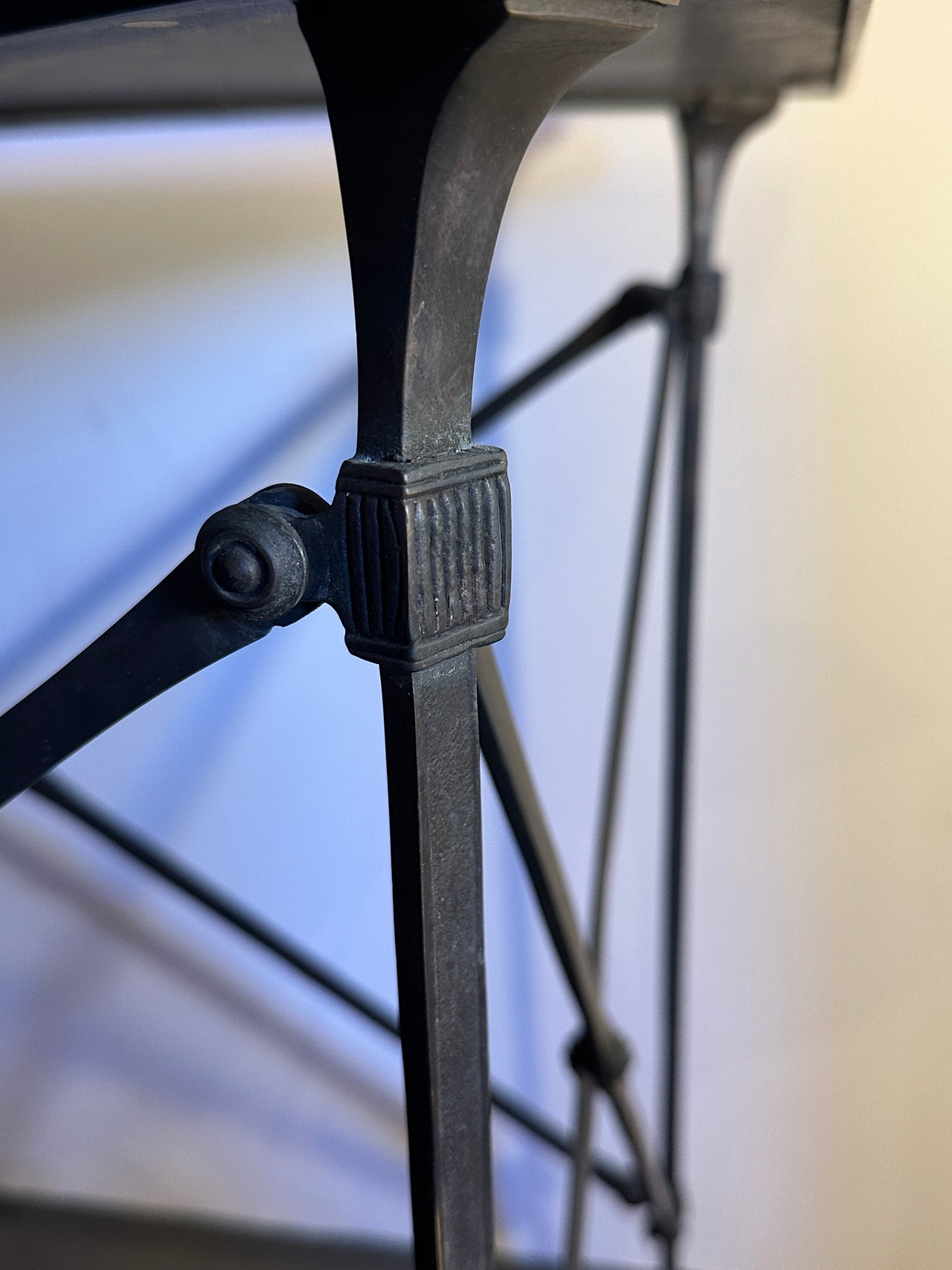 Maison Jansen Patinated Bronze and Marble-Top Tables — France-19th century