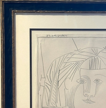 Pablo Picasso- 'Paloma and Her Doll"-1952 Signed Lithograph, Edition 29/50