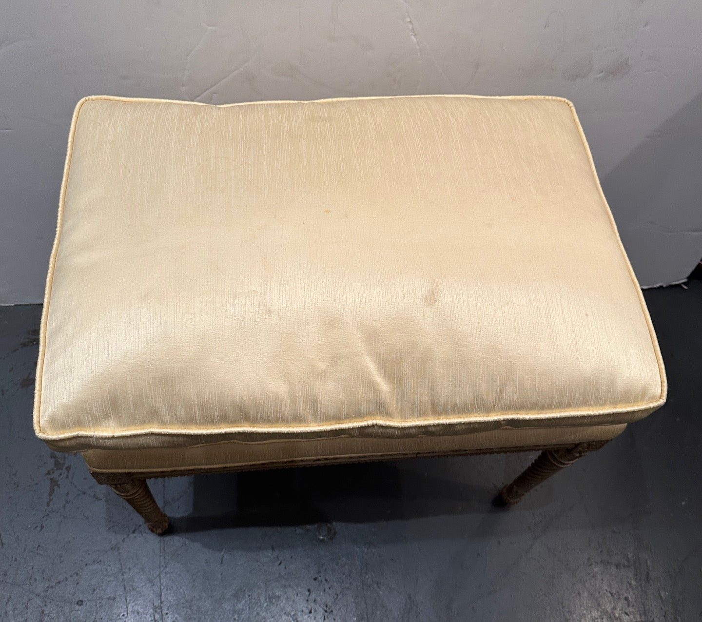 Turn-of-the-Century, French, Spiral Leg Bench