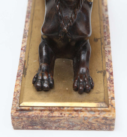 19th c. Bronze Sphinx Sculptures