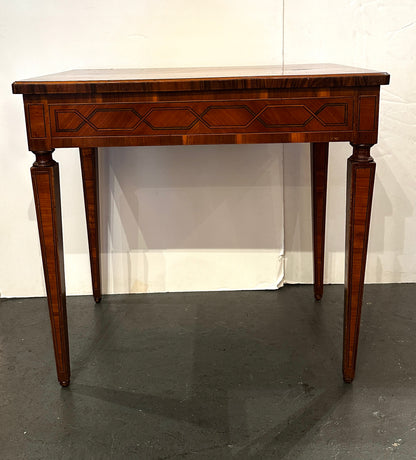 Italian Walnut, Pearwood and Olivewood Writing Desk  Circa 1825