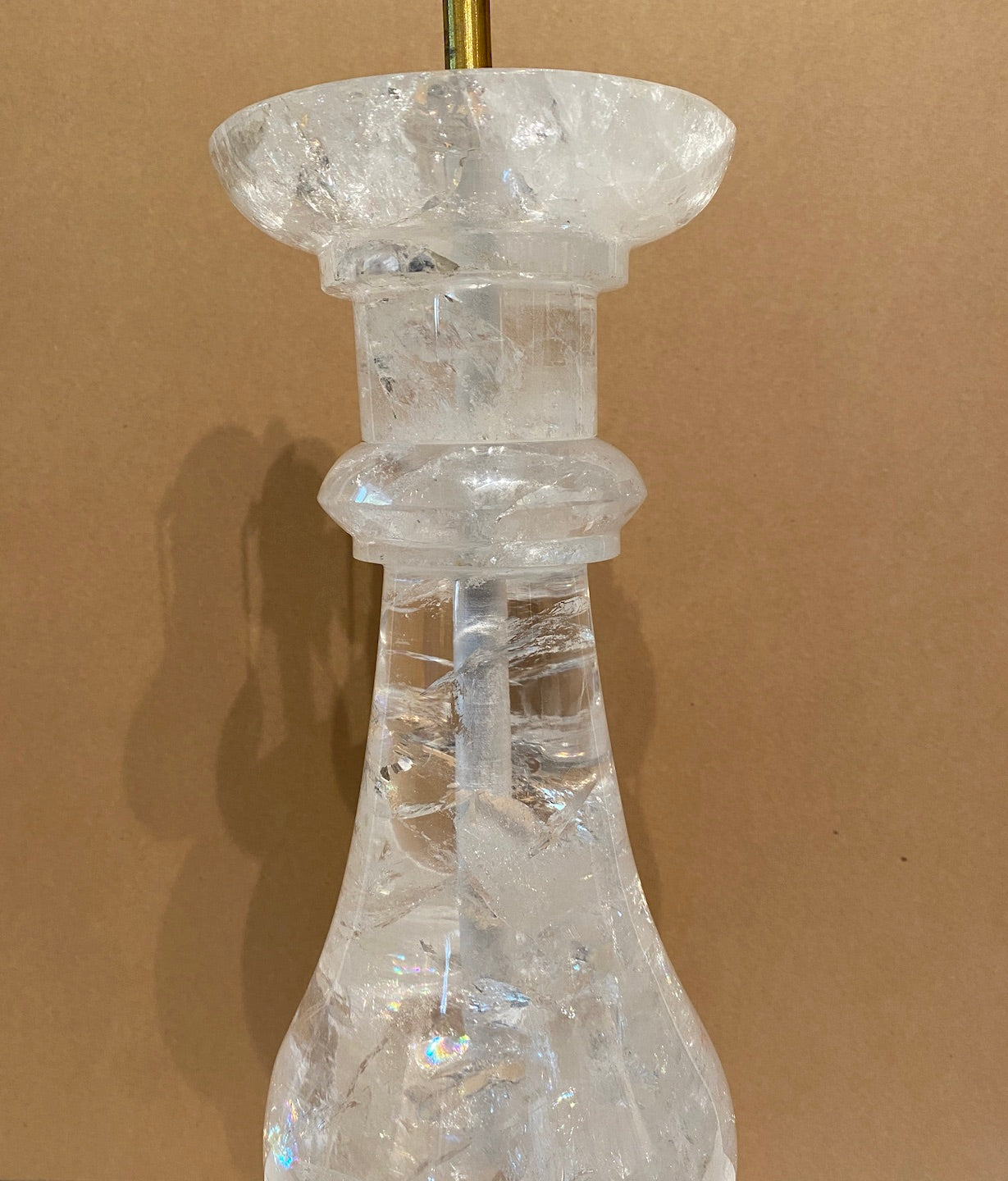 Rock Crystal Balustrade Shaped Lamp