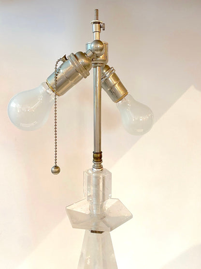 Rock Crystal Candlestick Lamp